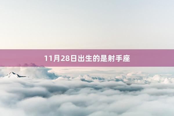 11月28日出生的是射手座